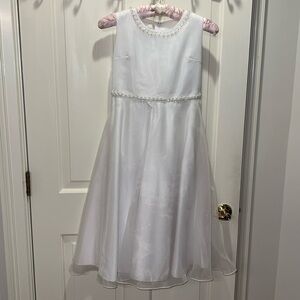 Girls formal white dress